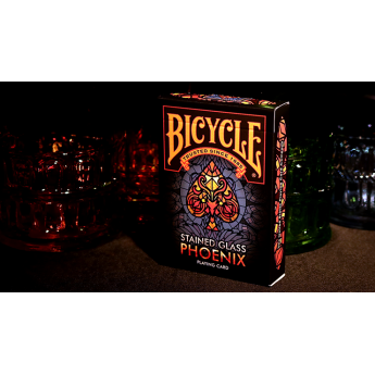 Bicycle Stained Glass Phoenix