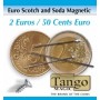 Scotch and Soda 2 Euro and 50 cent Euro Magnetic by TANGO