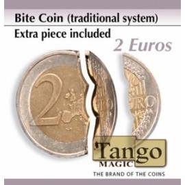 Pièce mordue 02 Euros ( Système traditionnel ) / Bite coin 02 Euro ( TANGO)