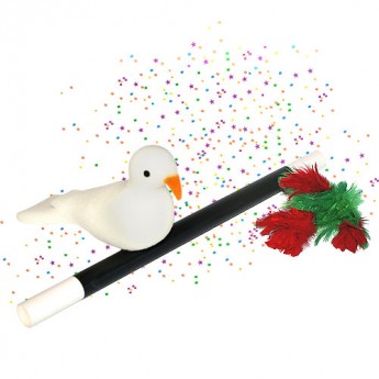 Apparition d'un bouquet de fleurs et d'une colombe / Wand to Dove