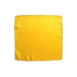 FOULARD EN SOIS 90 CM JAUNE