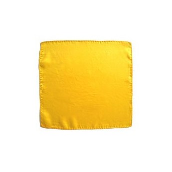 FOULARD EN SOIS 90 CM JAUNE