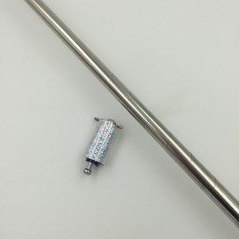 CANNE A APPARITION MATALIQUE ARGENTEE