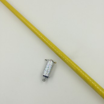 CANNE A APPARITION MATALIQUE ARGENTEE