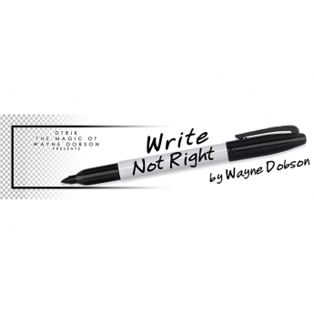 Write, Not Right Sharpie