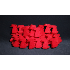 Lapin en mousse rouge ultra soft   Magic by Gosh