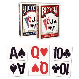 JEUDE CARTES BICYCLE LARGE PRINT