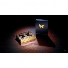 Butterfly Playing Cards Black - Gold (marquée)