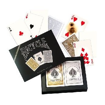 Bicycle - Prestige - 2 Deck set (Gold & Silver)