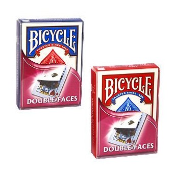 JEU DE 54 CARTES BICYCLE BLEU : DOUBLE FACE