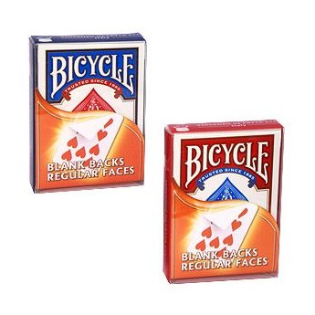 JEU DE 54 CARTES BICYCLE ROUGE : DOS BLANC/ FACE NORMALE