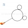 Raquette ours pour spectacles bulles de savon