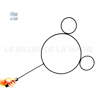 Raquette ours pour spectacles bulles de savon