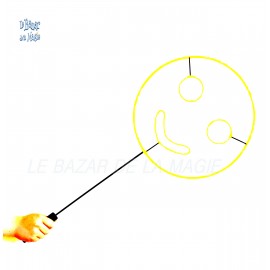 Raquette Smiley pour spectacle bulles de savon