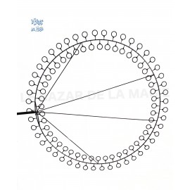 Raquette geante Saturne 90 cm pour bulles de savon