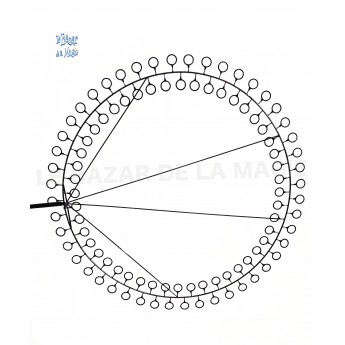 Raquette geante Saturne 90 cm pour bulles de savon