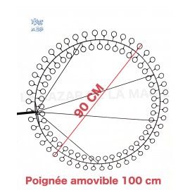 Raquette geante Saturne 90 cm pour bulles de savon