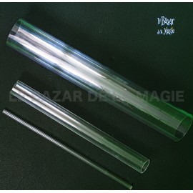 Jeu de 3 tubes transparents (plexiglas 10mm, 40mm et polycarbonate 80mm)