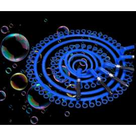 Jeu de raquettes de spectacle à bulles de savon ( Bleu)