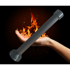 Un tube de feu ( bulles et mousse)