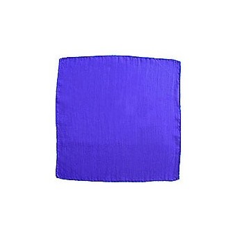 FOULARD EN SOIS 15 CM BLEU