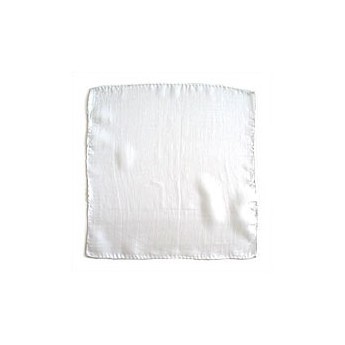 FOULARD EN SOIS 90 CM BLANC