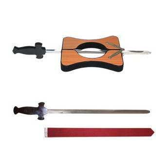 L'EPÉE À TRAVERS LE COU DE LUXE EN BOIS/Sword Through Neck Deluxe - Wood