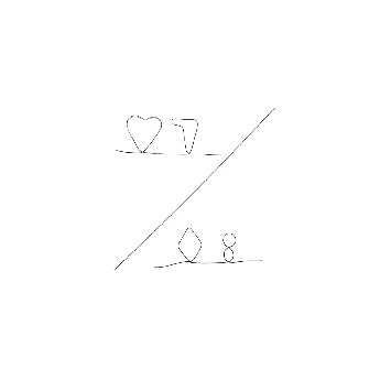 Fil à mémoire 7 de coeur et 8 de carreau