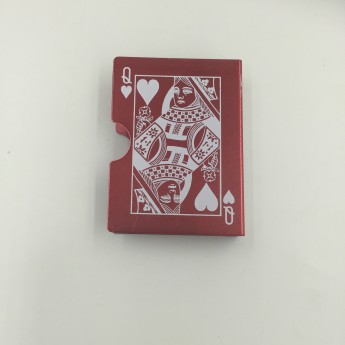 ETUI PROTECTEUR DE CARTES EN MÉTAL ROUGE